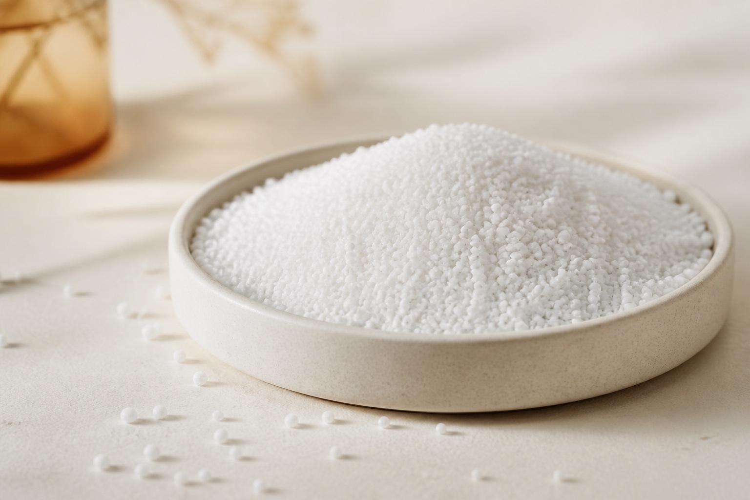 Commercial-grade white urea granules